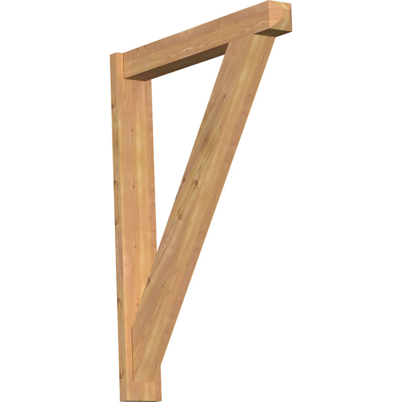 Artisan traditionnel en bois rustique, P 34 po x H 46 po, Cèdre rouge de l'Ouest l 5 1/2 po (lisse)
