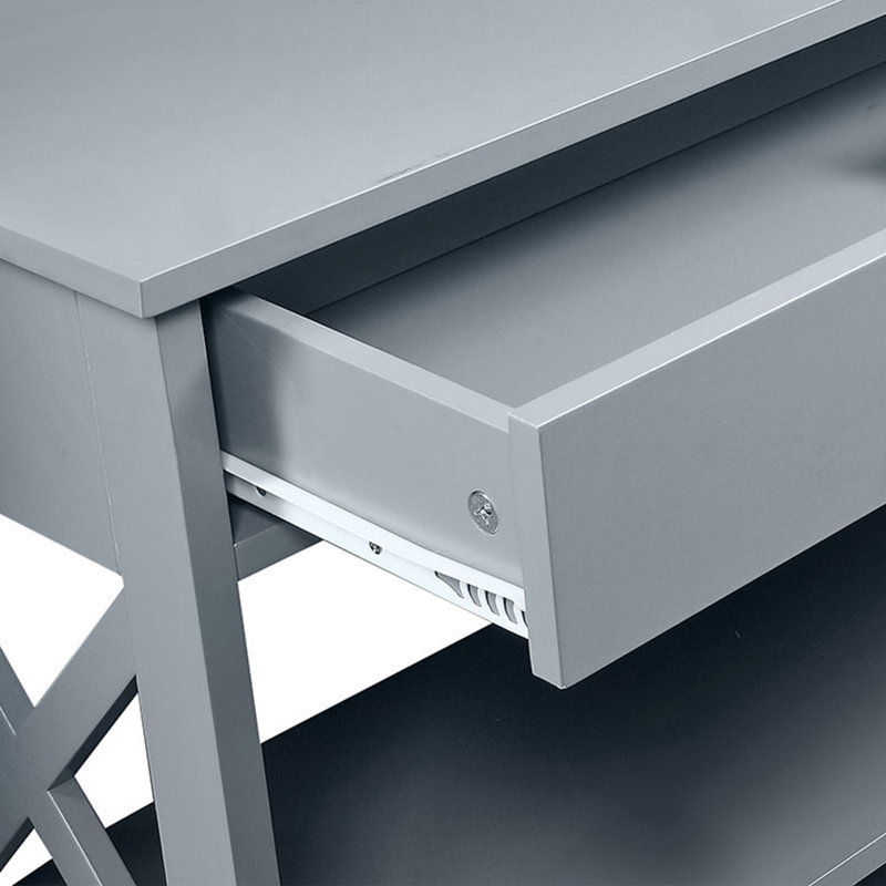 Console 39,5 po Aafko, Gris, H 31,5 po x l 39,5 po x P 12 po