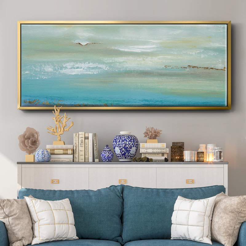 Horizon lointain - Toile avec cadre, H 20 po x l 50 po