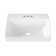 DeerValley 23.82" L x 18.9" W x 6.69" H White Rectangular Vitreous China Drop-in Bathroom Sink with Overflow