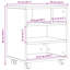 48cm H x 41cm W Printer Stand-698363336