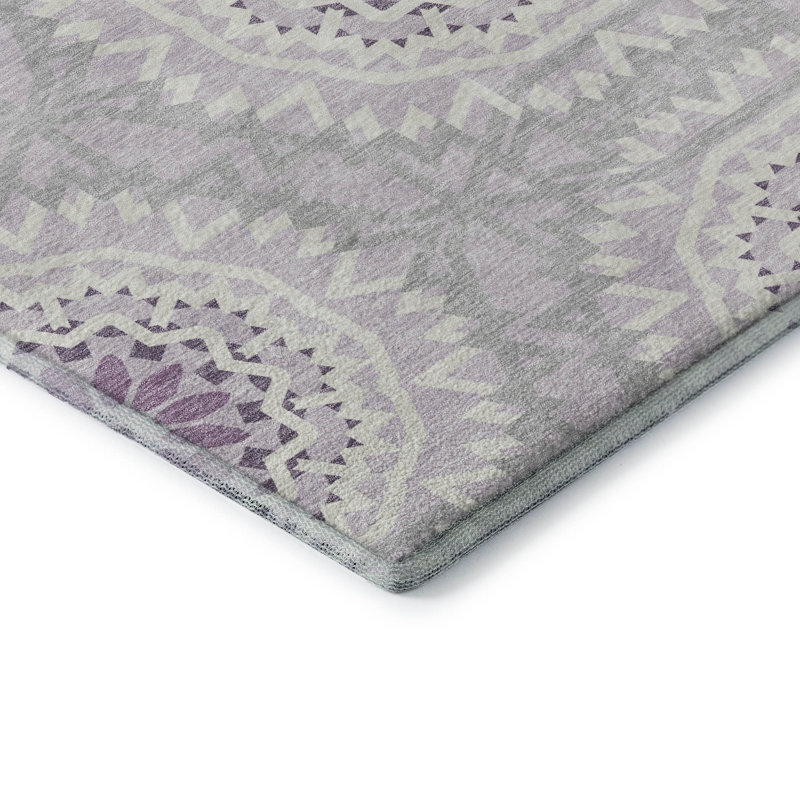 Premium Machine Washable Cerrito Lilac Rug, Rectangle 8' x 10'