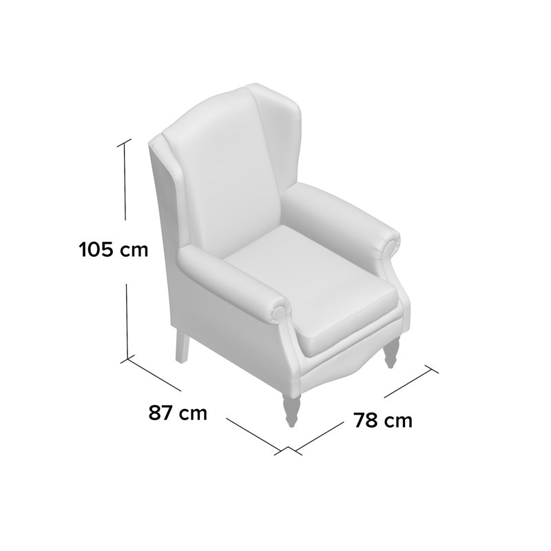 Willesden Upholstered Wingback Chair