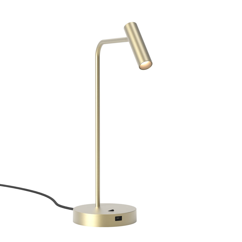 Enna Desk USB C, Matte Gold