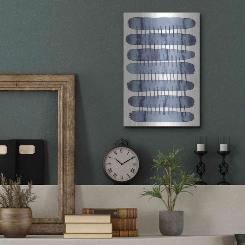 «Indigo Stitchy I» par Nikki Galapon, H 16 po x l 12 po