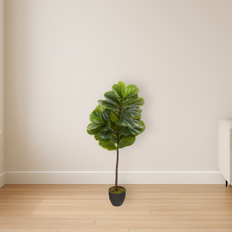 Fiddle Leaf Artificial Tree with Nursery Planter