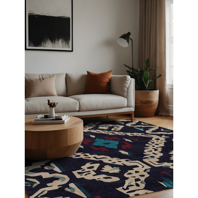 Tapis mauve lavable à la machine