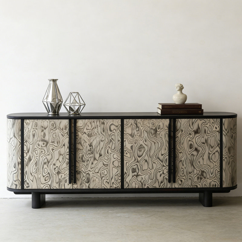 Console moderne et multifonctionnelle, H 33,46 po x l 78,74 po x P 15,75 po
