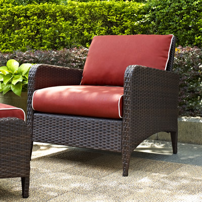 Fauteuil patio avec coussins Mosca