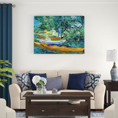 «Bank of the Oise at Auver» par Vincent Van Gogh, impression sur toile tendue