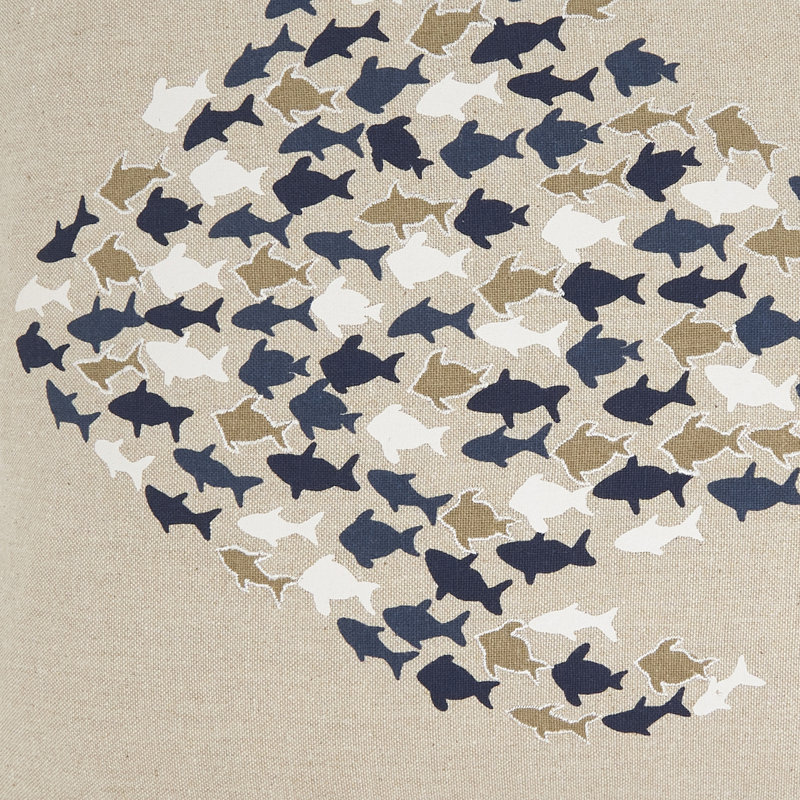 Housse de coussin Whimsical School of Fish, Sans insert de coussin