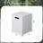 16'' Square Iron Outdoor Propane Tank Cover in White