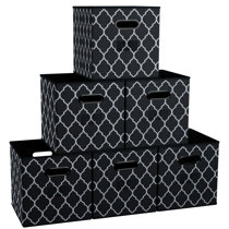 Kigai Paisley and Flowers Storage Bins Cube Foldable Storage