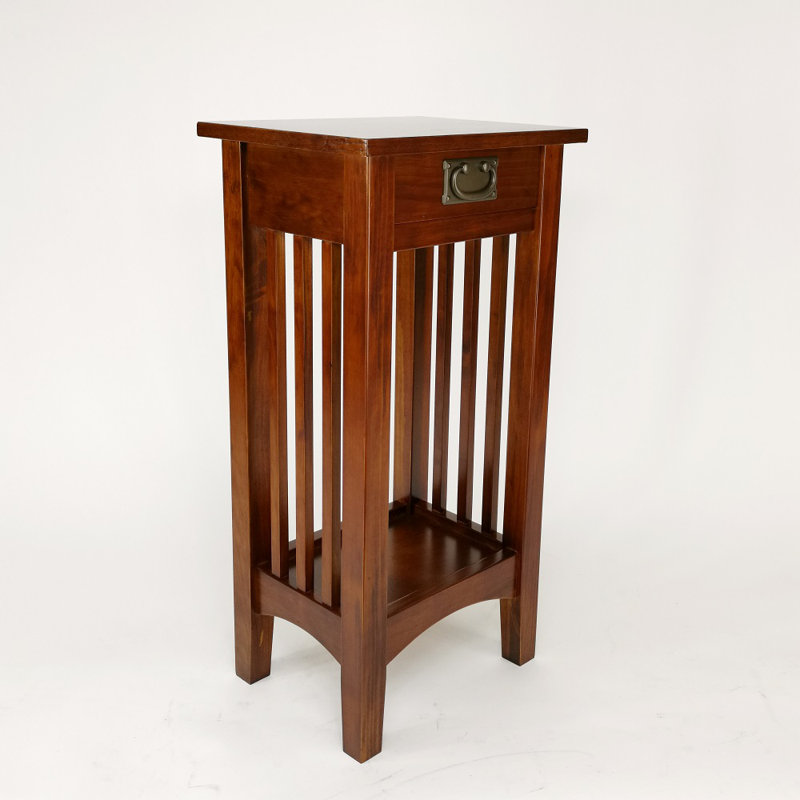 Hewett Solid Wood End Table with Storage