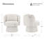 Fauteuil d'appoint pivotant à 360 ° de style Mid-Century avec dossier ergonomique-1656390025