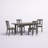 Katarina 4-Person Extendable Fan Back Dining Set