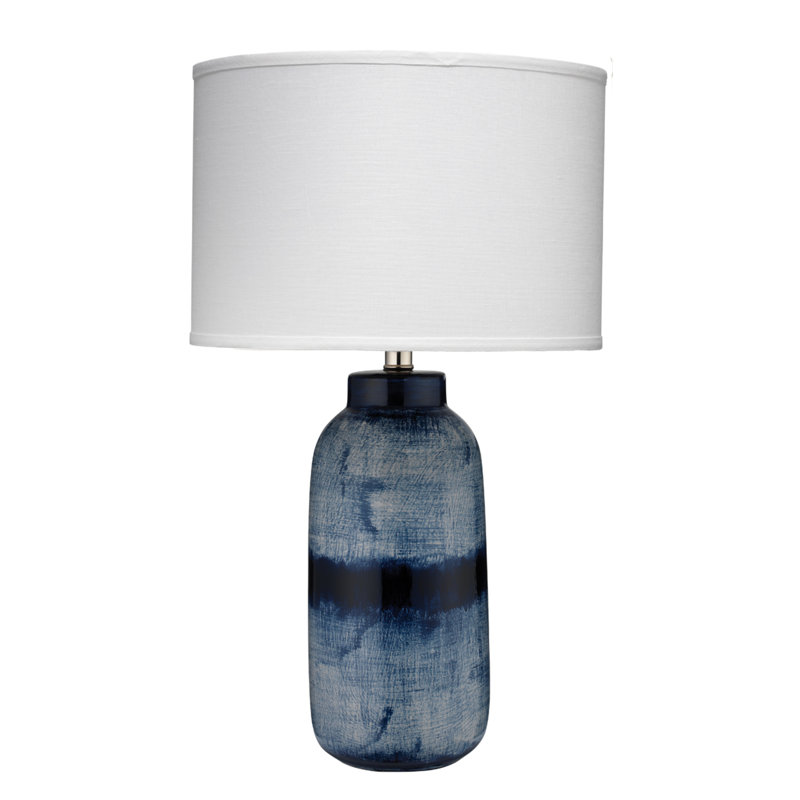 Lampe de table en céramique Colyt, H 25 po x l 15 po x P 15 po, Blanc