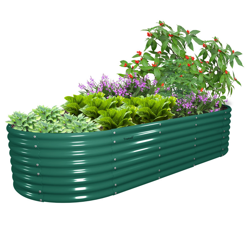 Lit de jardin surélevé d'extérieur Saphyra, Vert