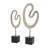 Andere 2 Piece Metal Sculpture Set-60947012
