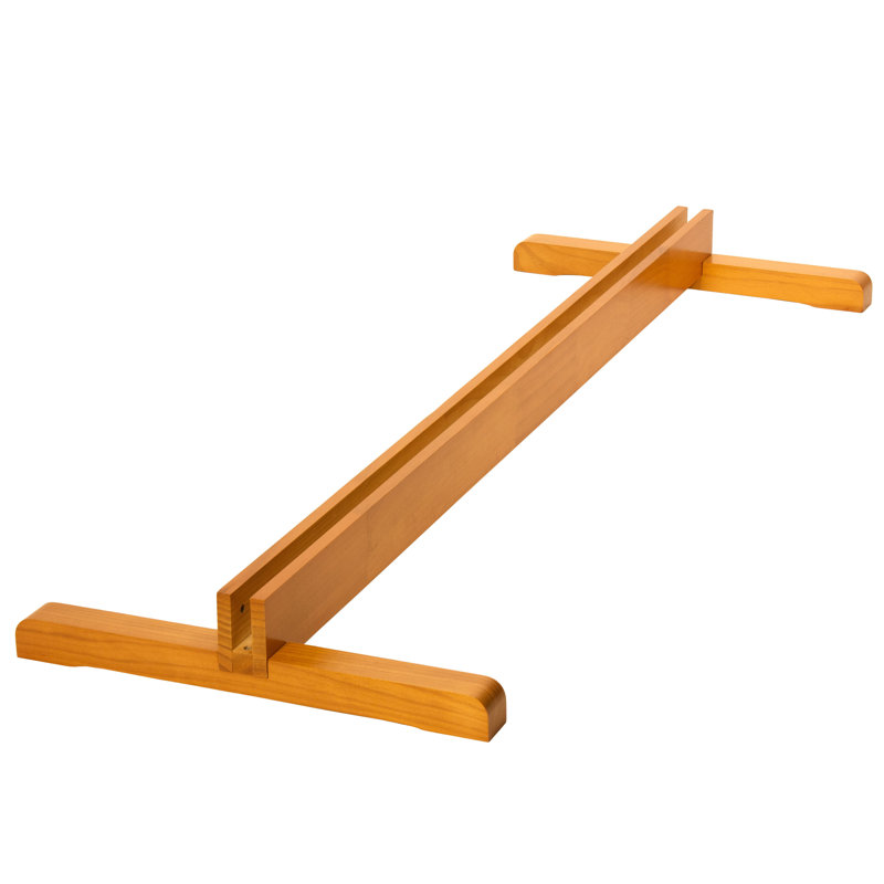 Room Divider Stand - Walnut - 3 Panel, Honey, 4" H x 53" W x 19.5" D