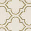 Tapis géométrique ivoire / vert clair Ammundsen-1067683229