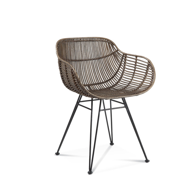 Fauteuil à dossier Windsor brun