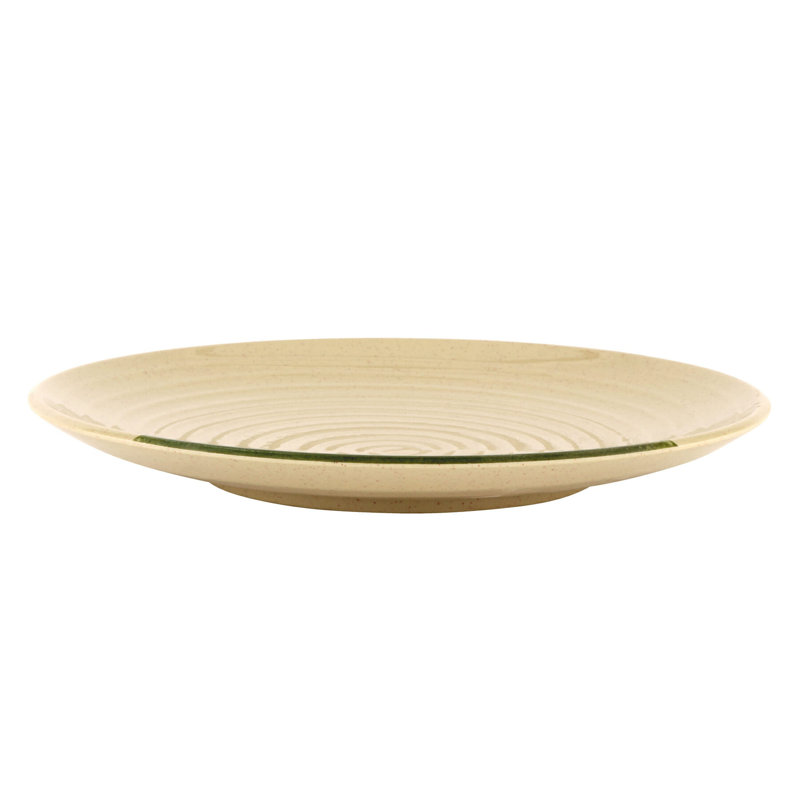 Assiette plate en mélamine tourbillonnante en mélamine de 10,5 po GET 207-10-TD (ensemble de 12)