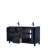 Daria 60'' Double Bathroom Vanity with Carrara Marble Top-97964198-97964199-97964205