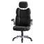 Inbox Zero Adjustable Reclining Ergonomic Faux Leather Swiveling PC & Racing Game Chair in Black