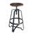 Swivel Solid Wood Adjustable Height Counter Stool