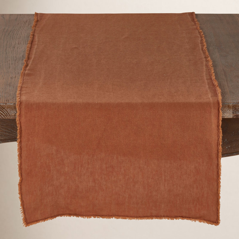 Zadia Linen Table Runner, Terracotta