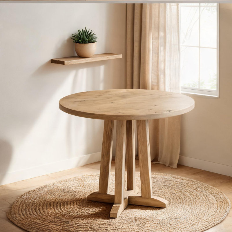Table de salle à manger, combinant 80 cm de hauteur, 4 couverts, design ajustable et fini grain de bois