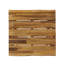 Table d'appoint rustique en bois - finition sablée, 17,71 pouces, fini patio pour meubles de jardin, carré 18 po, Eminence