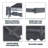 Canopee Retractable Patio Awning Sun Shade Awning with Manual Crank Handle 300g Polyes-115368186-115368184