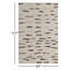 Tapis abstrait fait à la main noir / brun / beige Cramerton-459311650