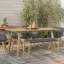 Banc d'extérieur intérieur - gris