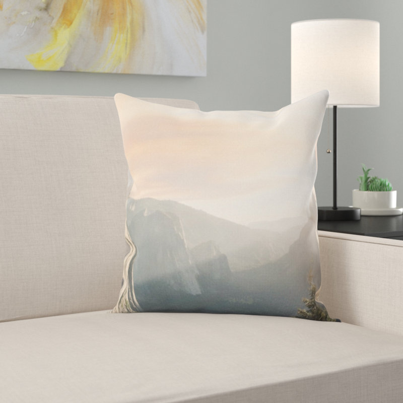 Coussin décoratif montagnes