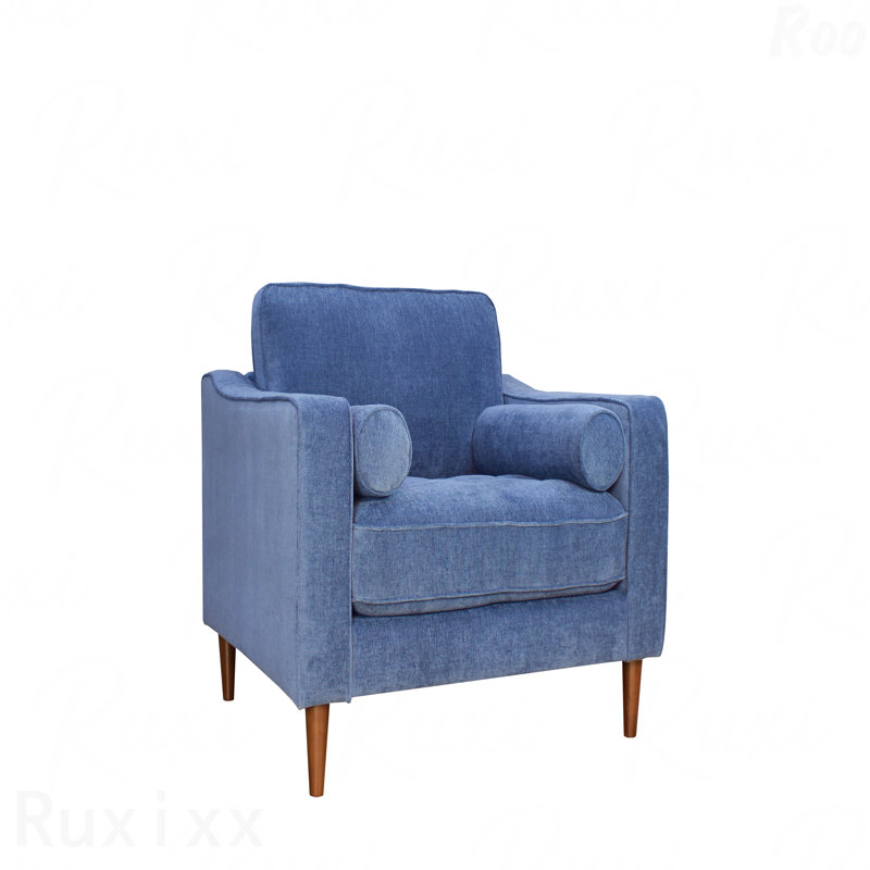 Chaise d'appoint idéale pour les chambres à coucher relaxantes, Bleu