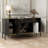 Jenkinsburg 63" Modern Sideboard with Gold Legs and Fluted Doors, Buffet Cabinet for Entryway or Living Room-935277442