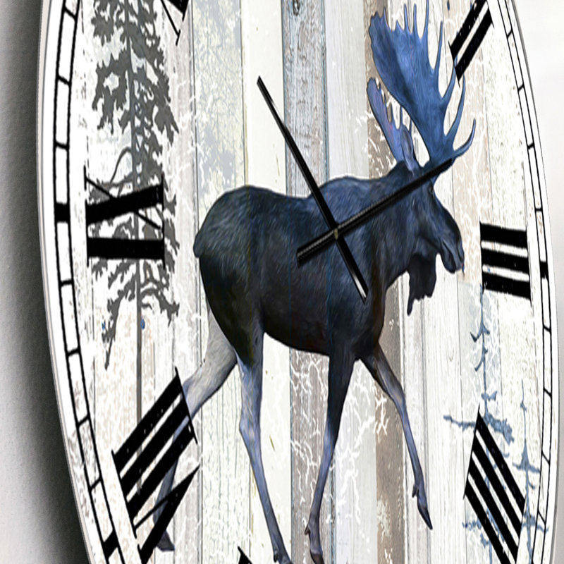 Horloge murale surdimensionnée The Blue Moose, Petit