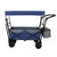 Chariot de jardin pliable robuste avec auvent 480Lbs avec auvent et roues bleues foncées 7 po-126257588-126257591