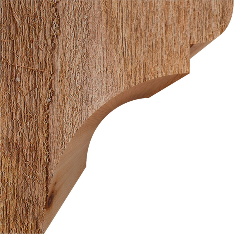 Yorktown Corbel, H 6 po x l 6 po x P 6 po, Cèdre rouge, Sciage brut