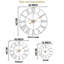  Grande horloge murale 16 po-1842866958