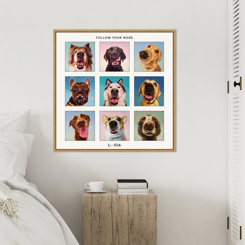 «Follow Your Nose Collage» par Keyonia, reproduction d'art sur toile encadrée, H 30 po x l 30 po