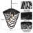 4 - Light  Dimmable Wood Beaded Chandelier