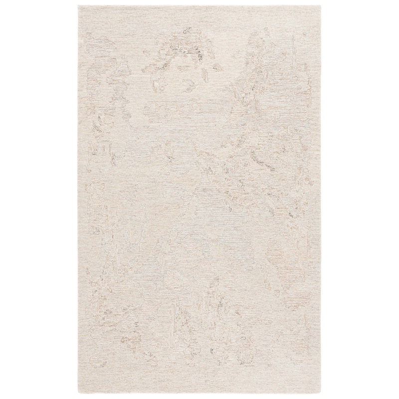 Ebony Hand Tufted Wool;Cotton Solid Color Rug, Round 6'