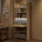 Modern Ladder-Style Bookshelf With Drop-Down Desk And Adjustable Shelves – Multi-Functional Study Space With Hidden Storage