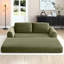 Canapé-lit rembourré 82 po avec 2 coussins en velours côtelé rembourré Corduroy - aucun assemblage requis-123034475-128842265