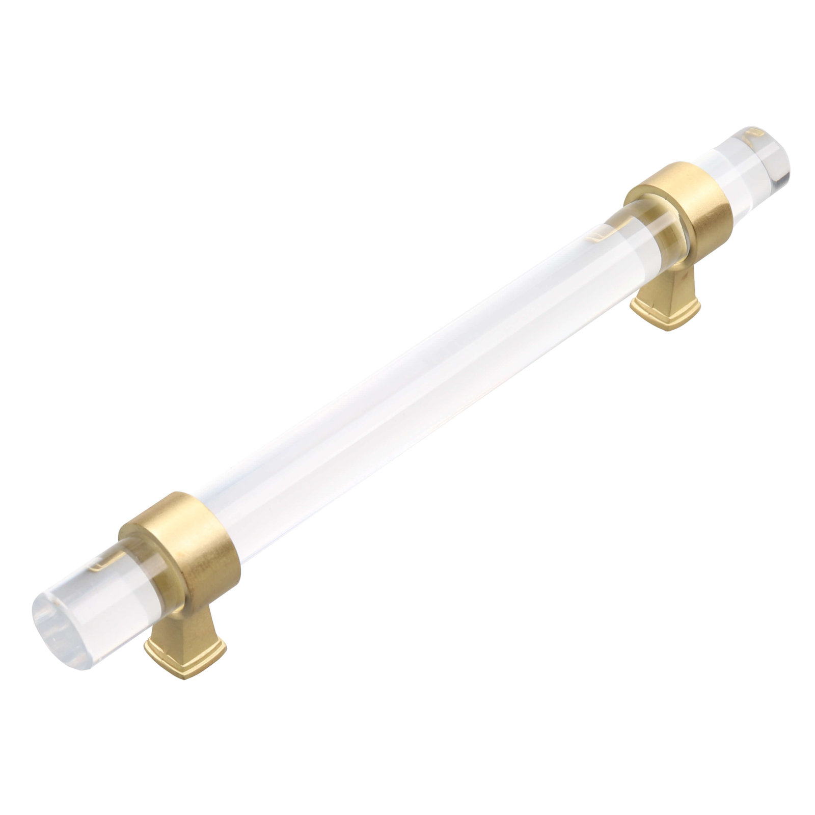 Center to Center Acrylic Bar Pull, Satin Gold, 5.0625"