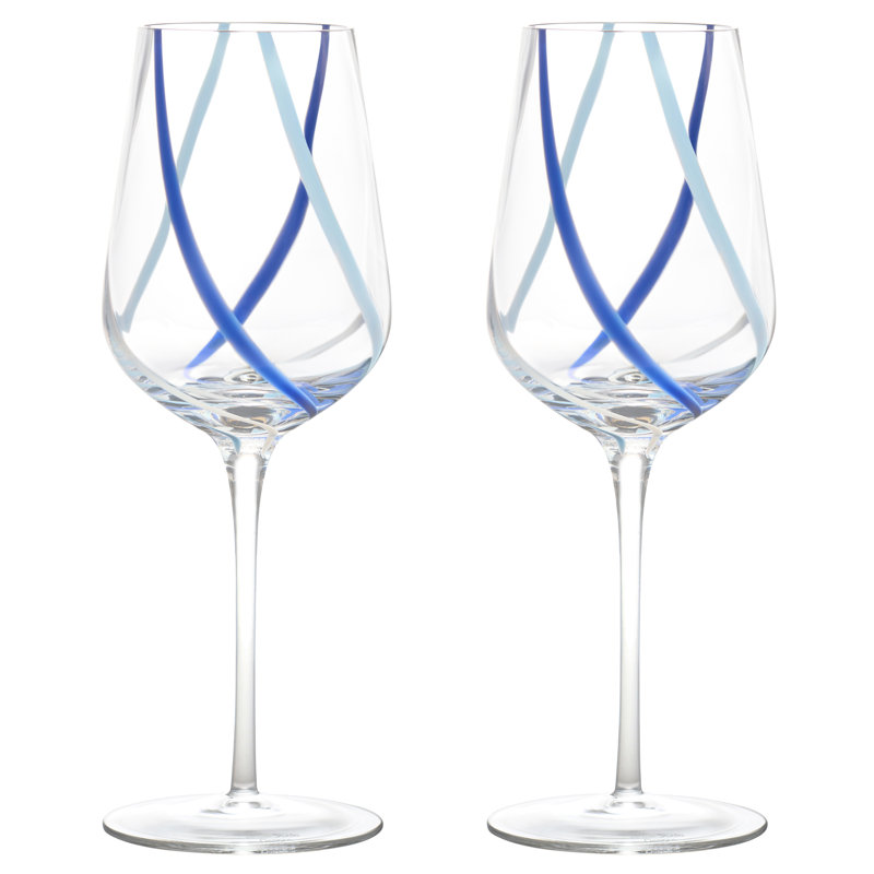 Rio Wine Glasses, Azure